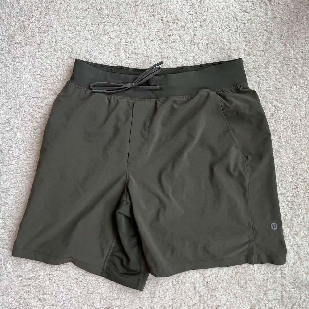 Men's Lululemon T.H.E. Linerless Short 7" Olive Medium